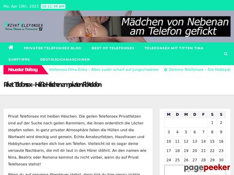 Privater Telefonsex - Bunnys am Ficktelefon