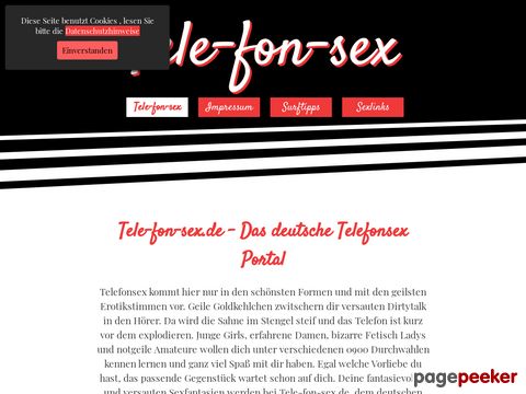 Details : Tele-fon-sex.de - Das deutsche Telefonsexportal