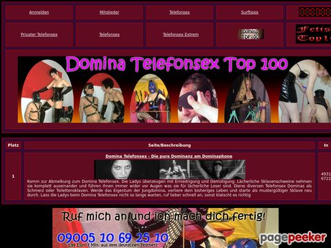 Domina Telefonsex Top100